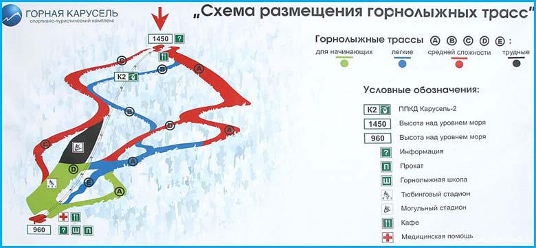 Горнолыжная трасса в Красной Поляне